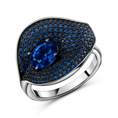 Лот: 23843455. Фото: 1. Серебряное кольцо со шпинелью. Кольца, перстни