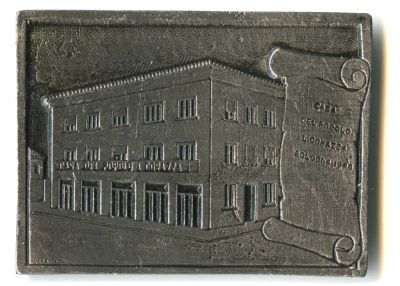 Лот: 9669921. Фото: 1. Италия односторонняя плакетка... Памятные медали