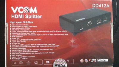 Лот: 6058208. Фото: 1. HDMI разветвитель VCOM DD412A. Другое (компьютеры, оргтехника, канцтовары)