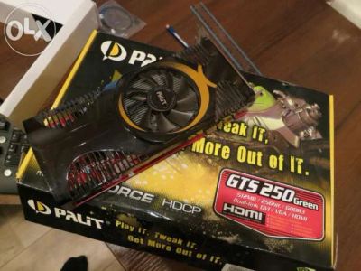 Лот: 5024668. Фото: 1. Palit GeForce GTS 250 738Mhz PCI-E... Видеокарты