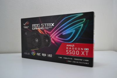 Лот: 18347554. Фото: 1. Видеокарта RX 5500XT ASUS ROG... Видеокарты