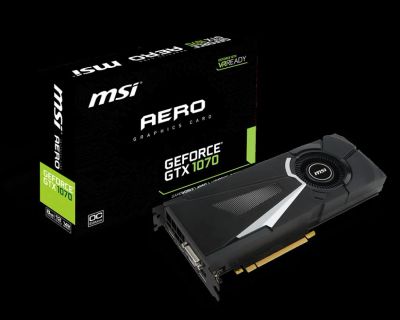 Лот: 9956247. Фото: 1. MSI gtx1070 aero. Видеокарты