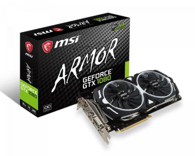 Лот: 18065637. Фото: 1. Видеокарта MSI GeForce GTX 1080... Видеокарты