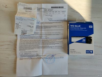 Лот: 18480536. Фото: 1. SSD M.2 WD Blue WDS500G2B0B 500gb. SSD-накопители