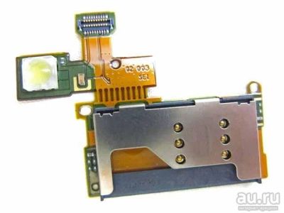 Лот: 8300219. Фото: 1. Коннектор SIM Sony Ericsson W995... Шлейфы, разъёмы