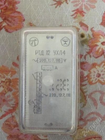 Лот: 1239226. Фото: 1. Реле РТД-12 УХЛ4. Реле, тумблеры, переключатели