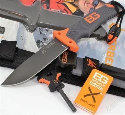 Лот: 2396397. Фото: 1. Нож выживания - Gerber Bear Grylls... Ножи, топоры