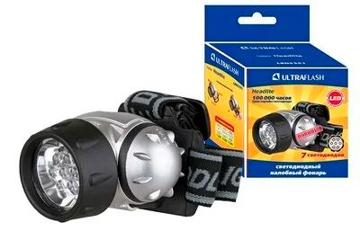 Лот: 9316422. Фото: 1. Фонарь Ultraflash LED5351 налобн... Фонарики
