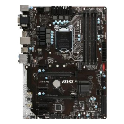 Лот: 17269831. Фото: 1. Матплата msi z170-a pro 6 pci-e... Материнские платы