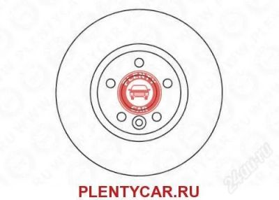 Лот: 2871219. Фото: 1. 202573 Диск тормозной передний... Тормозная система