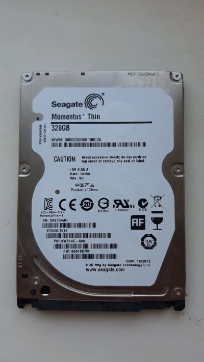 Лот: 18596635. Фото: 1. Жёсткий диск Seagate 320Gb. Жёсткие диски (HDD)