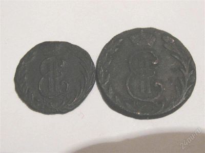 Лот: 828225. Фото: 1. полушка и денга 1768 г."Сибирские... Россия и СССР 1917-1991 года