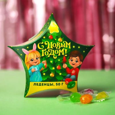 Лот: 18397116. Фото: 1. Леденцы Новый Год тигр Дед мороз... Сувенирные мелочи