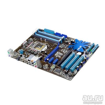 Лот: 13272595. Фото: 1. Материнская плата S1156, ASUS... Материнские платы