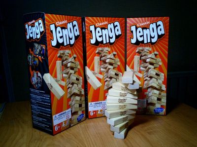Лот: 12094514. Фото: 1. Игра Дженга Jenga classic. Оригинал... Настольные игры, карты