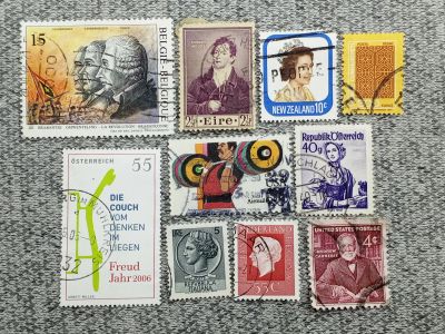 Лот: 25845968. Фото: 1. Набор из 10 почтовых марок - Мира. Марки