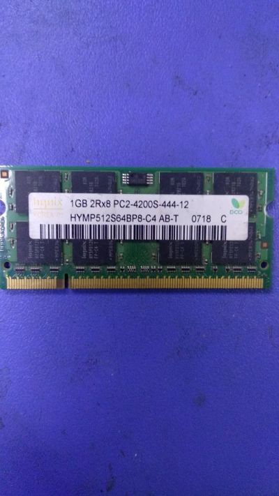 Лот: 17233652. Фото: 1. Память DDR2 Hynix 1G PC2-4200S-444-12. Оперативная память