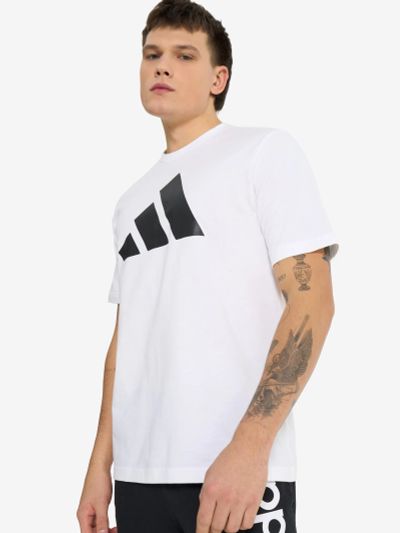 Лот: 24333408. Фото: 1. Футболка мужская adidas, Белый. Другое (спортивная одежда)