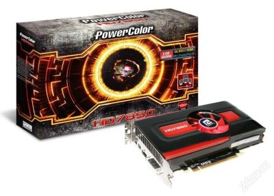 Лот: 1781480. Фото: 1. pci-e 2048mb radeon hd7850 powercolor... Видеокарты