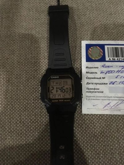 Лот: 10734812. Фото: 1. Casio W800HG-9A. Куплены 2мес... Оригинальные наручные часы