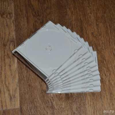 Лот: 9275698. Фото: 1. CD/DVD-Box Slim, белые, 10 шт... Другое (носители информации)