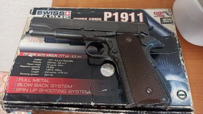 Лот: 16917455. Фото: 1. Swiss arms Colt p1911 пневматика... Пневматическое оружие