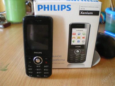 Лот: 1690903. Фото: 1. Philips X116 black. Кнопочные мобильные телефоны