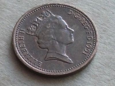 Лот: 8877422. Фото: 1. Монета 1 пенни один Великобритания... Великобритания и острова