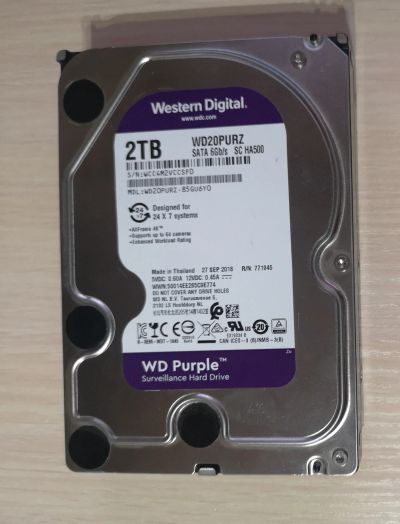 Лот: 17091514. Фото: 1. Жёсткий диск ( HDD) WD Purple... Жёсткие диски