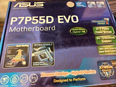 Лот: 15261324. Фото: 1. Материнская плата ASUS P7P55D... Материнские платы