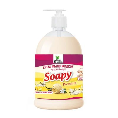 Лот: 20583396. Фото: 1. Крем-мыло жидкое "Soapy" ваниль... Бытовая химия