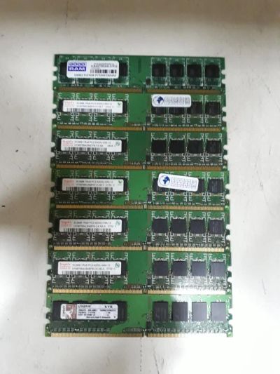 Лот: 10723293. Фото: 1. Продам память DDR2 7 x 512 Mb... Оперативная память