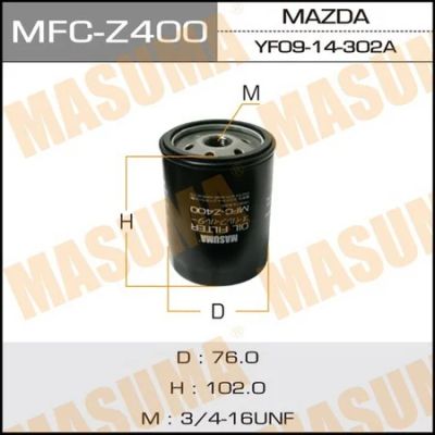 Лот: 18593491. Фото: 1. Фильтр масляный lhd masuma mazda... Двигатель и элементы двигателя