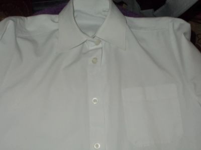 Лот: 6031142. Фото: 1. Белая рубашка. Рубашки, блузки, водолазки
