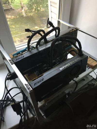 Лот: 12090561. Фото: 1. Майнинг ферма 4 x Geforce gtx... Майнинг фермы, товары для майнинга
