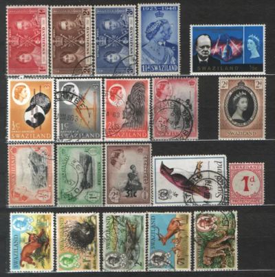 Лот: 25776388. Фото: 1. Брит. Свазиленд 1933-76_001-004. Марки