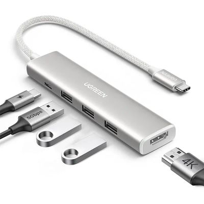 Лот: 24664877. Фото: 1. USB-хаб UGREEN CM478 (35580) USB-C... USB хабы