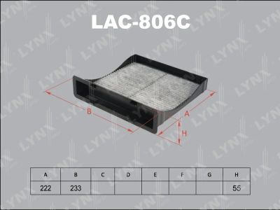 Лот: 13357259. Фото: 1. Lynx LAC-806C Салонный фильтр. Расходные материалы