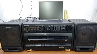 Лот: 16857512. Фото: 1. Sony CFS-710S двухкассетная магнитола... Музыкальные центры, магнитолы