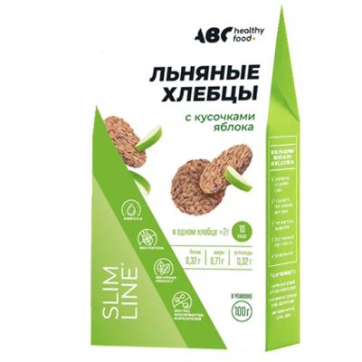 Лот: 23988893. Фото: 1. АВС хэлси фуд хлебцы льняные с... Спортивное питание, витамины
