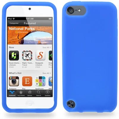 Лот: 3178689. Фото: 1. Чехол для iPod 5 (Синий) (Силикон... Чехлы, бамперы