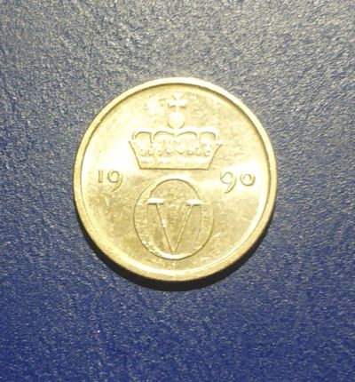 Лот: 25031873. Фото: 1. Норвегия 10 эре 1990 г. Европа