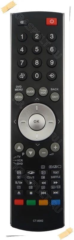 Лот: 15903708. Фото: 1. Пульт TOSHIBA CT-8002. Пульты ДУ