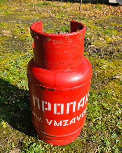 Лот: 25374636. Фото: 1. Газовый баллон 27 л., заправлен... Баллоны, газ в баллонах