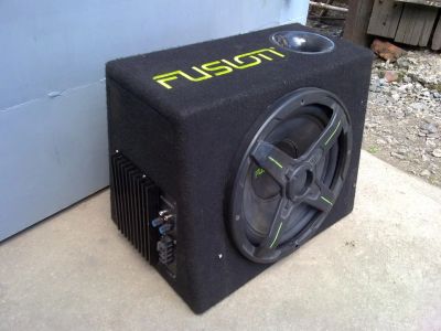 Лот: 8598589. Фото: 1. Сабвуфер fusion fbs-aw12. Сабвуферы
