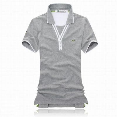 Лот: 3498660. Фото: 1. поло Lacoste цвет серый. Футболки, поло