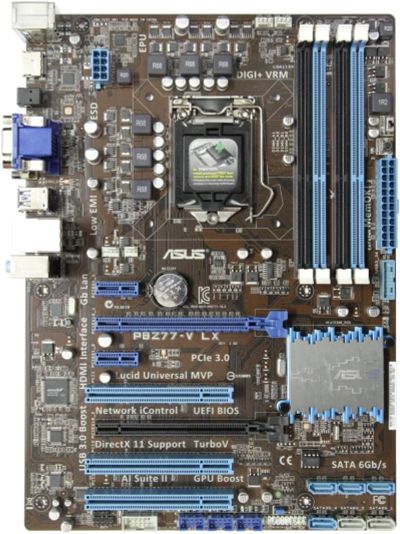 Лот: 8186239. Фото: 1. Материнская плата ASUS P8Z77-V... Материнские платы