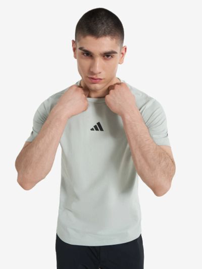 Лот: 25321318. Фото: 1. Футболка мужская adidas, Серый. Другое (спортивная одежда)