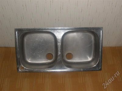 Лот: 215029. Фото: 1. Мойка кухонная (двойная) б/у... Мойки кухонные