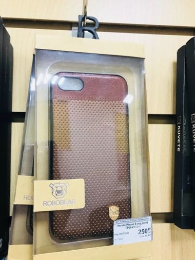 Лот: 12661759. Фото: 1. Чехол iPhone 7/8. Искусственная... Чехлы, бамперы